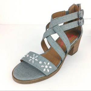 Jellypop Strapped Sandals Blue denim
